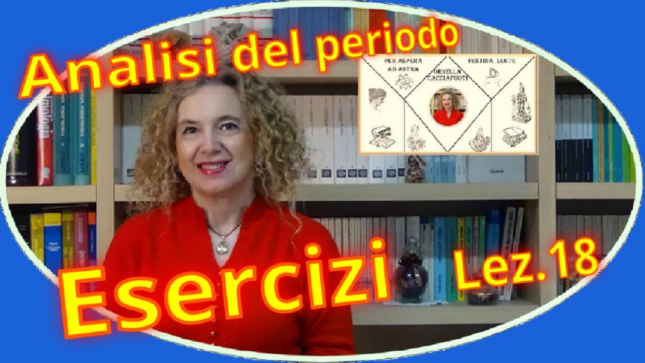 ESERCIZI di analisi del periodo sulle CONGIUNZIONI - lez.18