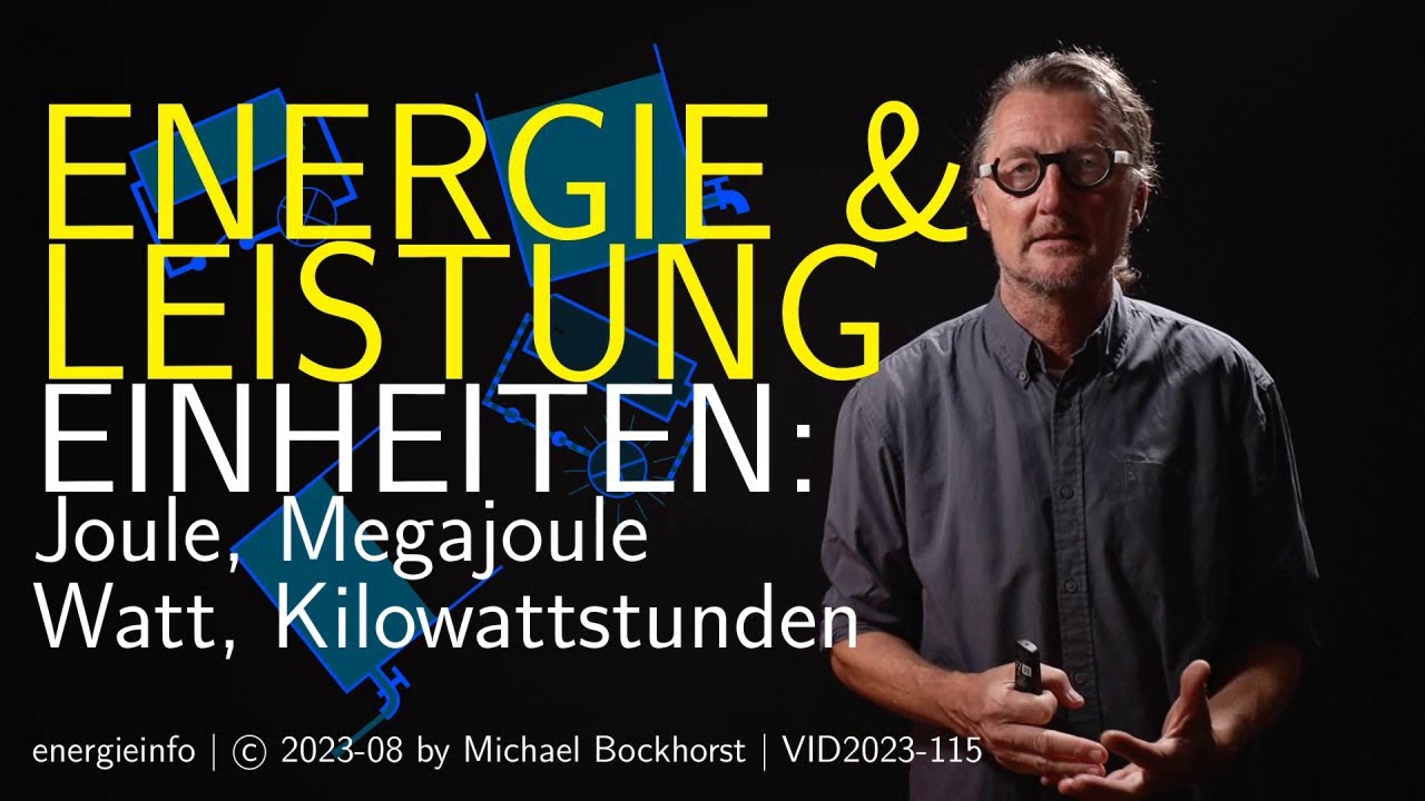 Energie & Leistung, Einheiten erklärt (Joule, Kilowattstunde) VID2023-115