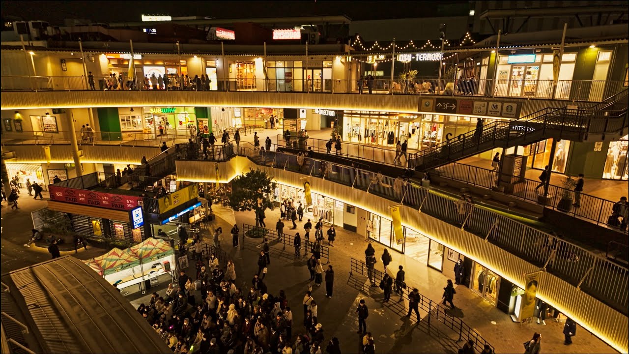 【名古屋散歩】夜の金山駅周辺を歩く　4K