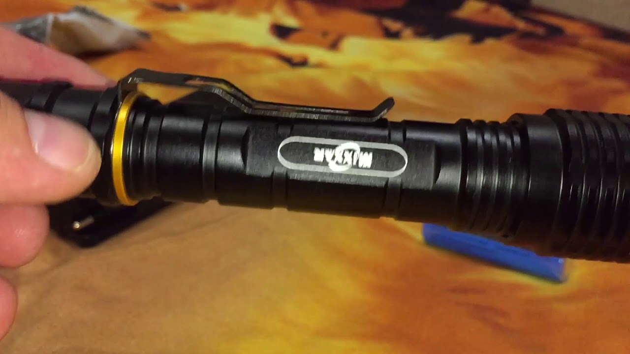 Светодиодный фонарь Mixxar с Aliexpress S V5 CREE XM-L T6 8000 люмен. Небольшой тест в темноте.