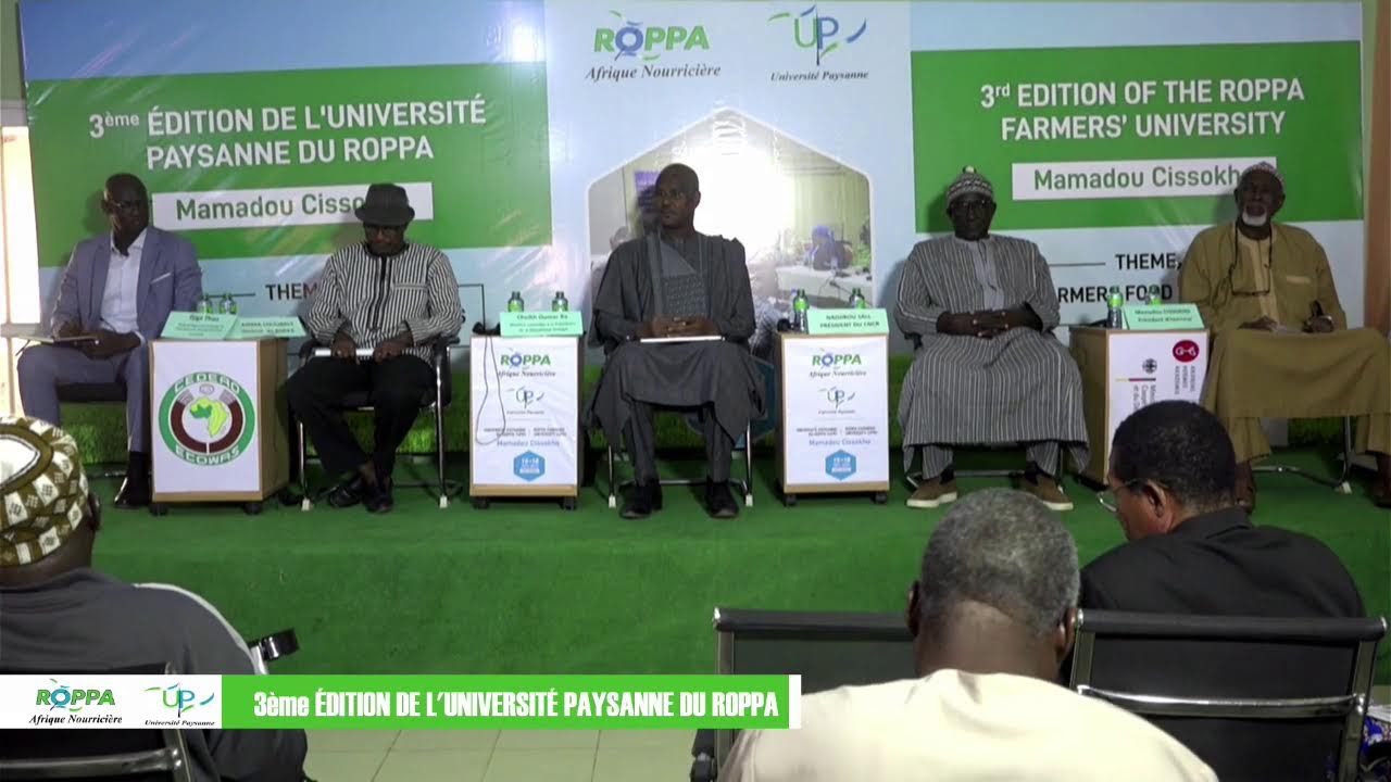 3ème ÉDITION DE L'UNIVERSITÉ PAYSANNE DU ROPPA