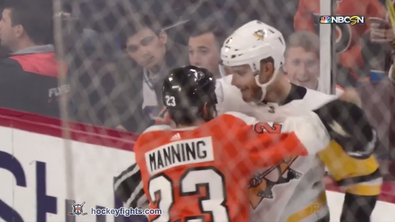 Jamie Oleksiak vs Brandon Manning Jan 2, 2018