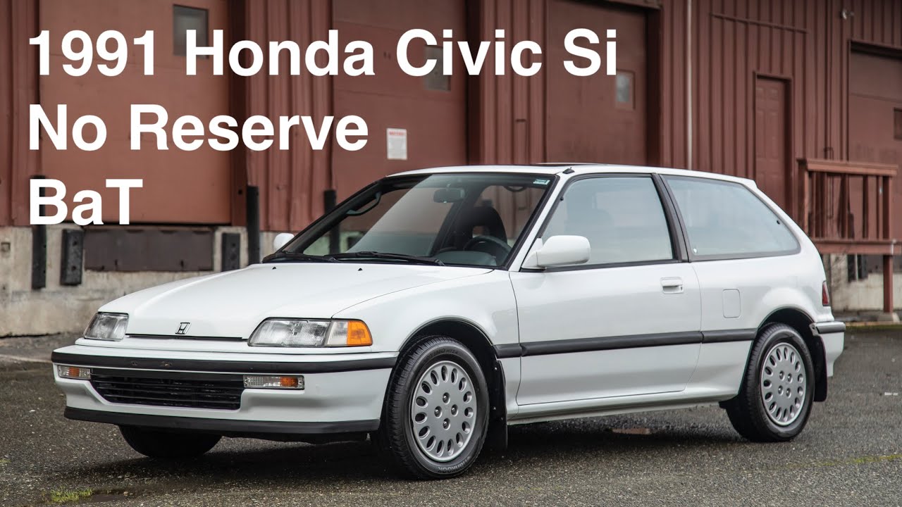 Honda Civic Si 1991 года без резерва BaT ~ Silver Arrow Cars