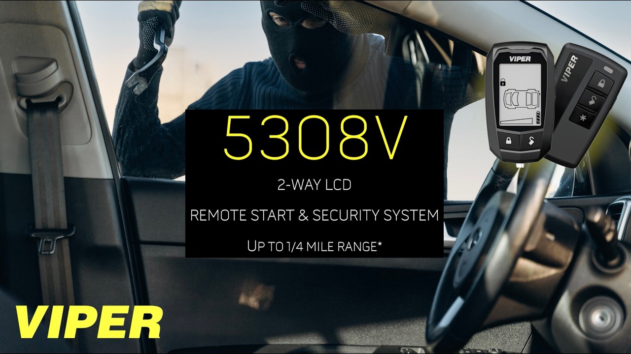 VIPER 5308V 2-Way Security & Remote Start &ndash; LCD Remote & 1 Mile Range!