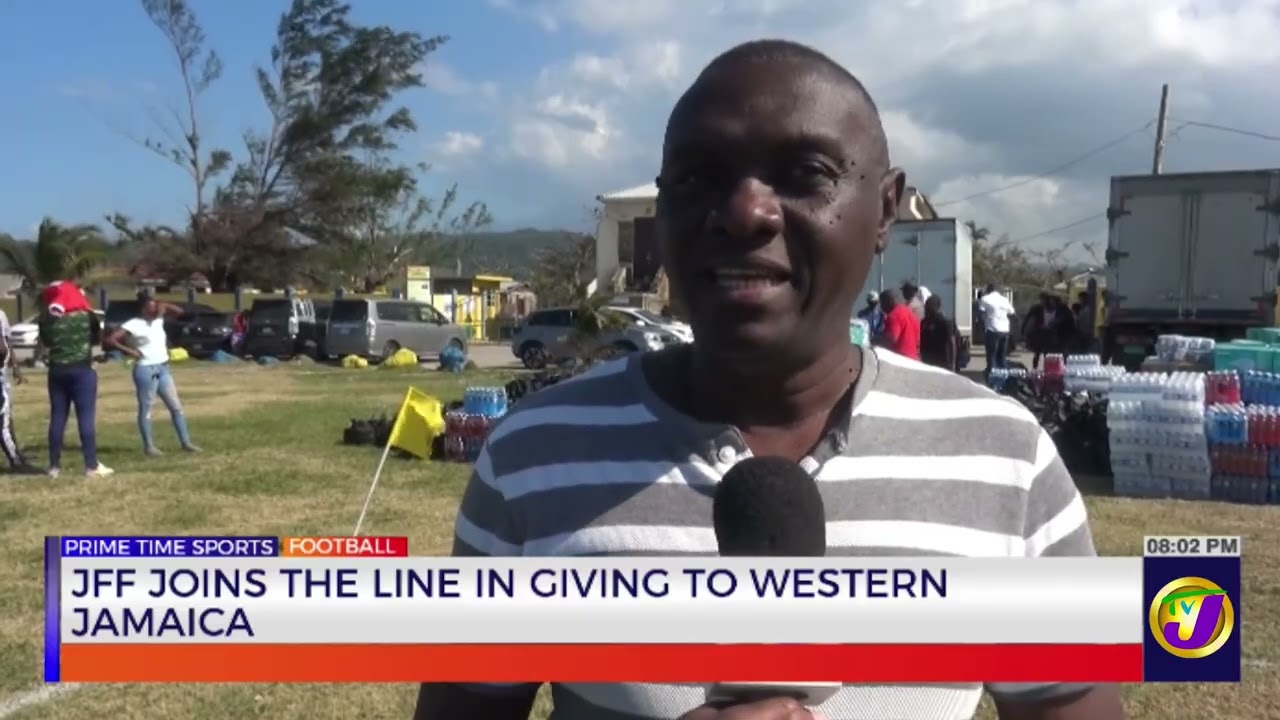 JFF Joins the Line in Giving to Western Jamaica | TVJ Sports