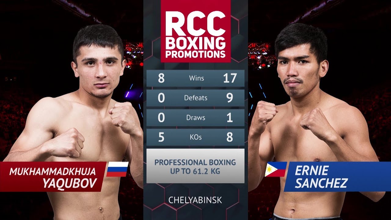 Мухаммадхуча Якубов vs Эрни Санчез /  Mukhammadkhuja Yaqubov vs Ernie Sanchez