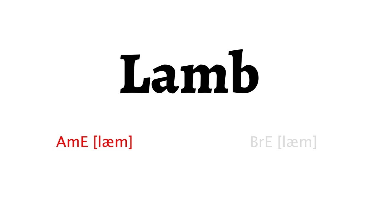 How to Pronounce lamb in American English and British Englishlamb