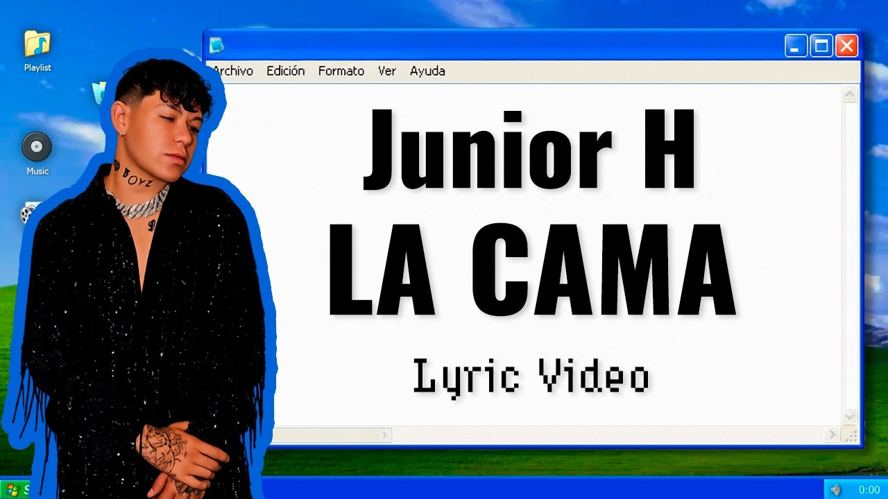 Junior H - LA CAMA (Lyric Video)