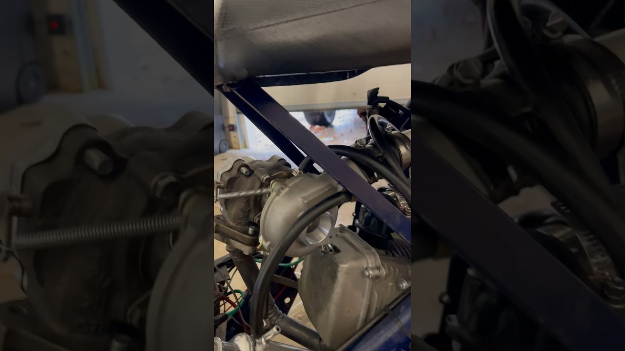 Turbocharged 150cc gy6 test run #turbo #cartok #automobile #scooter #moped #minibike