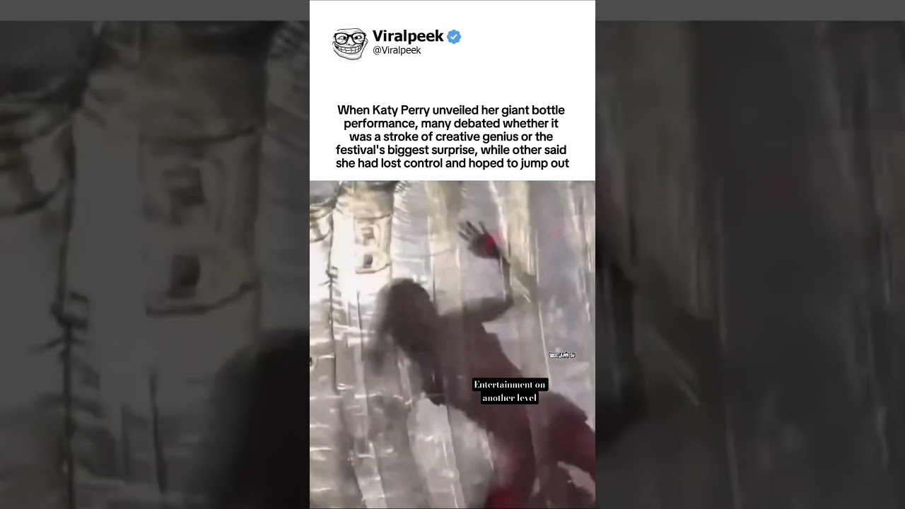 Kate Perry giant bottle performance sparks debate as fans clash weather it was creative or chaos