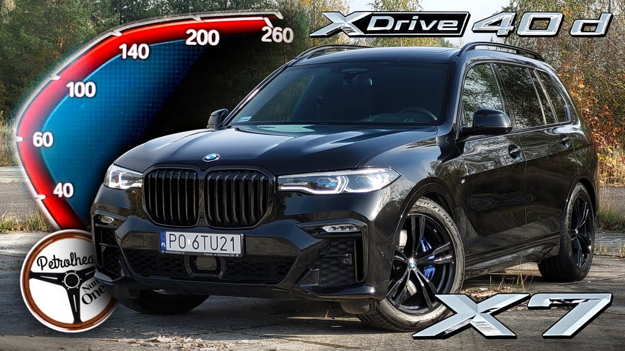 2021 BMW X7 Xdrive40d (340 KM) | V-MAX, 0-100, 100-200 km/h. Prezentacja i pr&oacute;ba autostradowa. | 4K