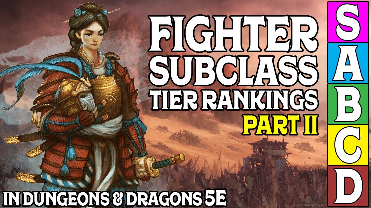 Рейтинг подклассов бойцов (часть 2) для Dungeons And Dragons 5e