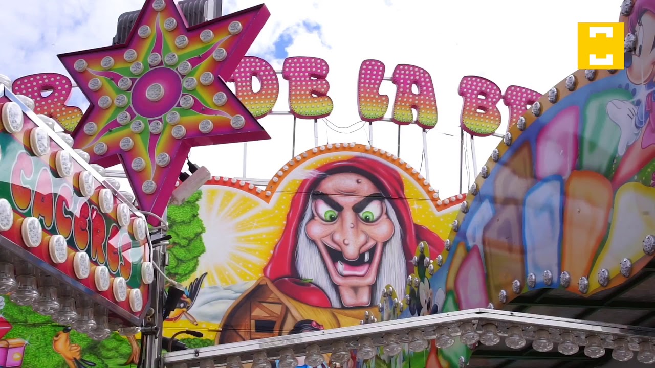 Montaje de las atracciones en el Recinto Ferial de Badajoz