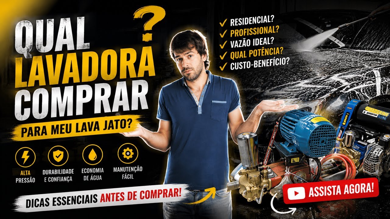 Qual a MELHOR LAVADORA? ALTA PRESSÃO x ALTA VAZÃO | DICAS VALIOSAS