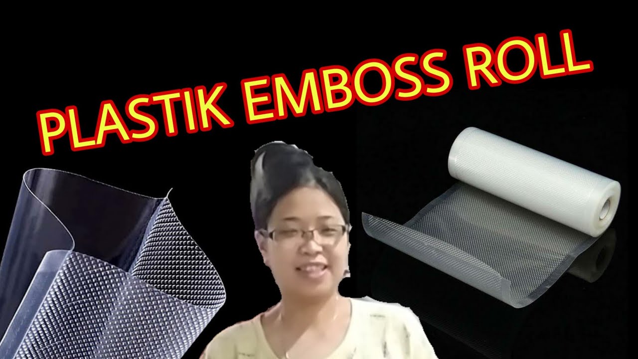 CARA VACUUM SEALER DENGAN PLASTIK EMBOSS ROLL