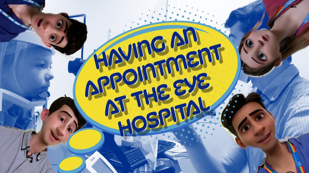 Having an appointment at the eye hospital