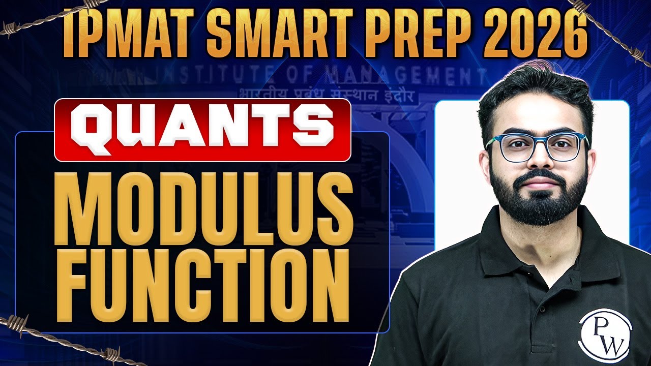 IPMAT Quants 2026 | Modulus function | IPMAT Smart Prep