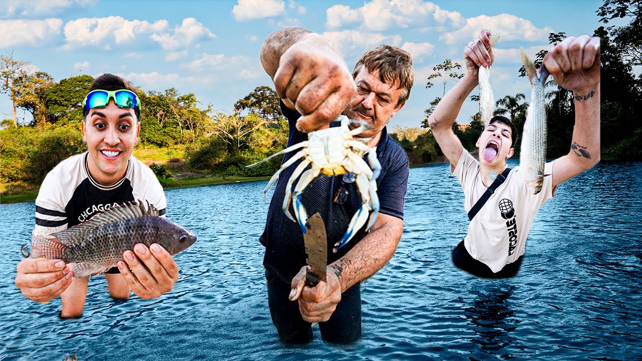 CAPTURAMOS VÁRIAS ESPÉCIES DE PEIXES NESSA LAGOA