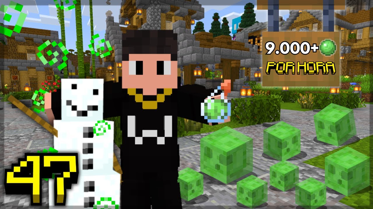 A farm de slime MAIS FÁCIL do minecraft bedrock 1.21+ REINO BEDROCK #47