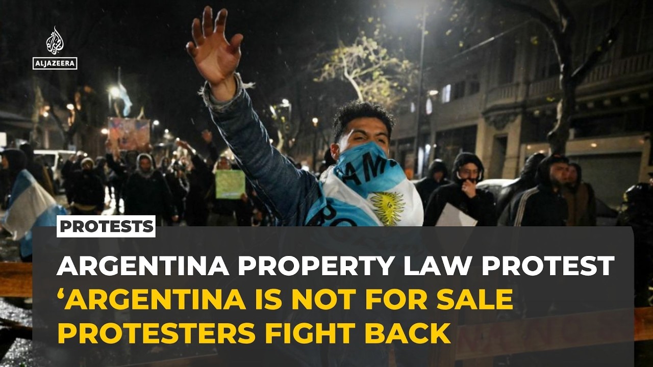 Argentina protests erupt over Milei&rsquo;s controversial property reform bill