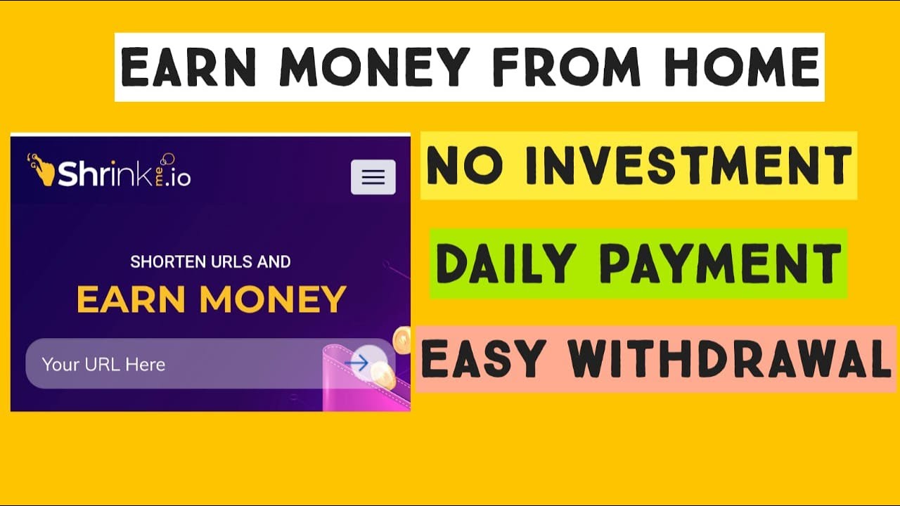 Shrinkme.io Earn from home without investment/ Tamil online job/ Copy paste links/ 2021 jobs
