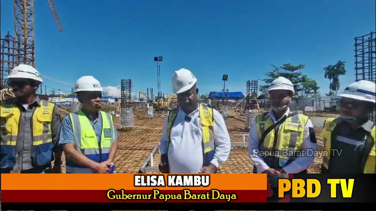 Gubernur Cek Pembangunan Kantor Pemprov PBD di Km 16 Kota Sorong Sudah 13 Persen