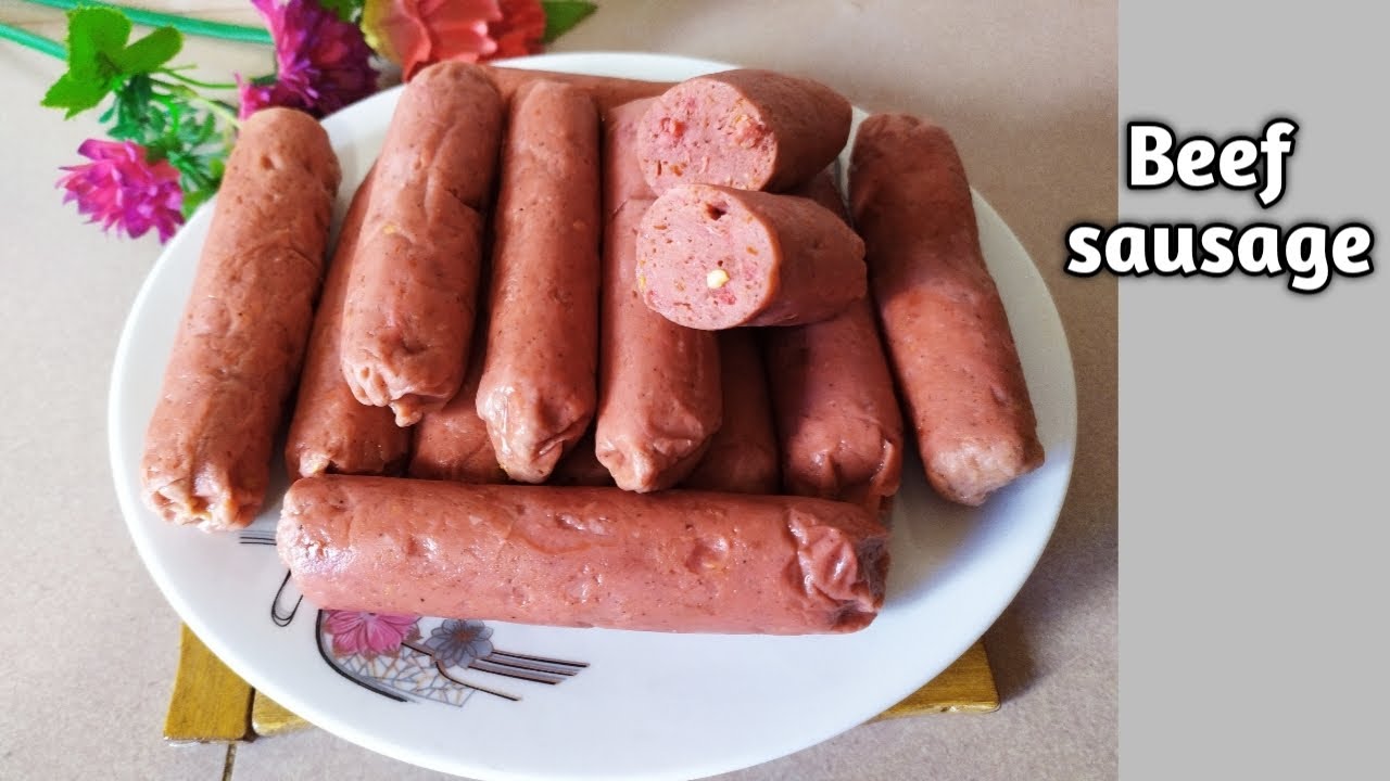 বাড়িতেই হাতের কাছে থাকা উপকরণ দিয়ে খুব সহজেই বিফ সসেজ তৈরির সহজ রেসিপি।। Beef Sausage Recipe