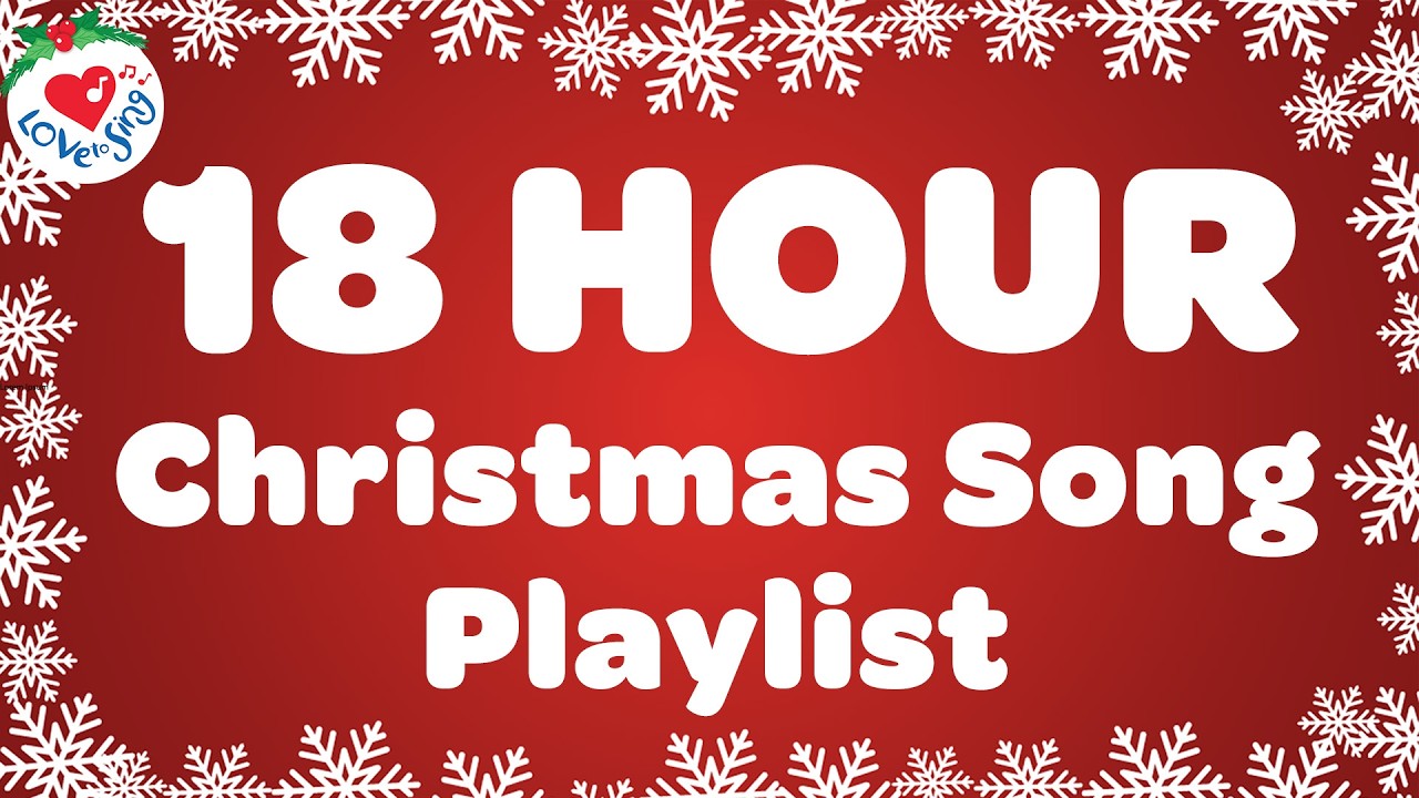 Top Non-Stop Christmas Songs and Carols 18 hour Playlist with Lyrics 🎄🎅 Merry Christmas 🔔