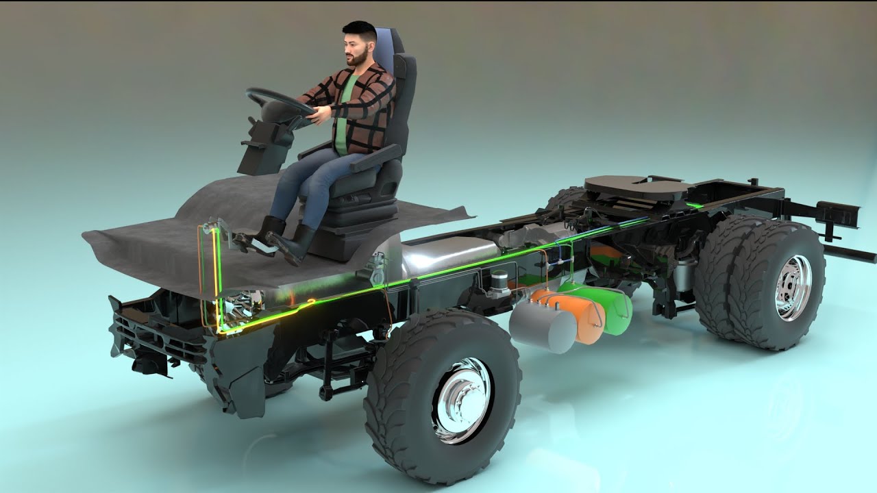 How Air Brakes Work in Trucks | Full 3D Animation Explained