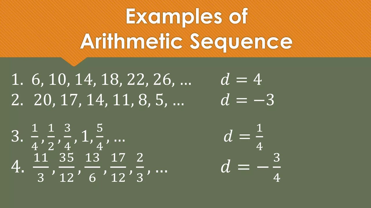 Arithmetic sequence Class X