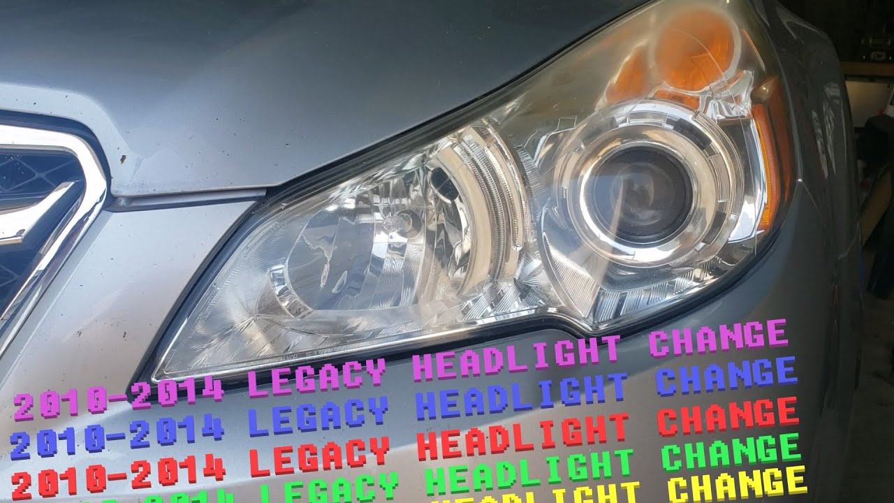 ЛЕГКО заменить фару на Subaru Legacy и Subaru Outback 2010-2014 годов выпуска