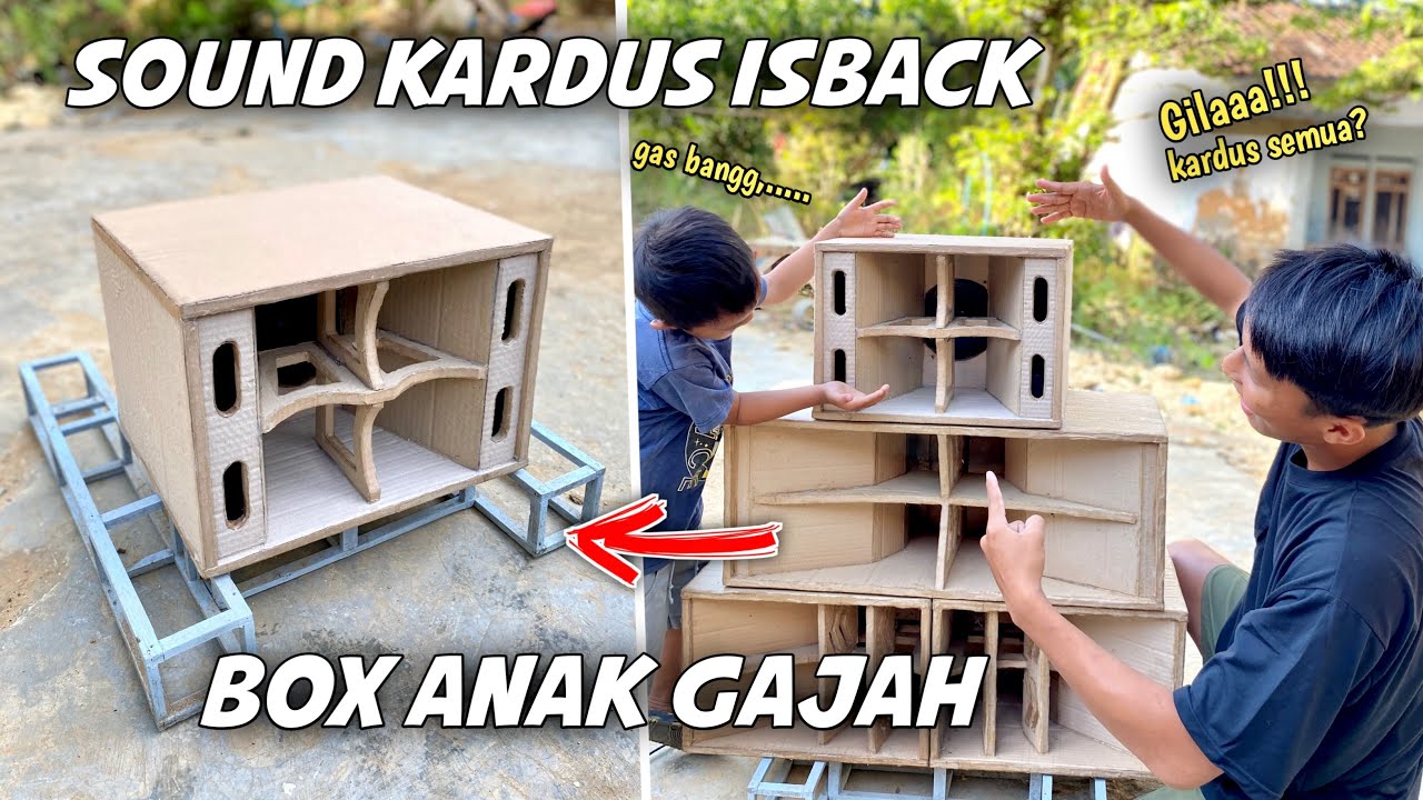 Sound kardus IS BACK ‼️Bikin sound miniatur ANAK GAJAH dari kardus bekas 