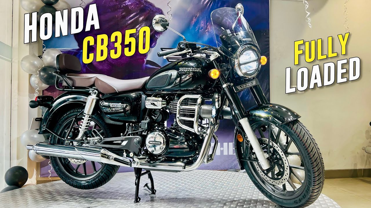 Fully Loaded 2024 Honda CB 350 All Black : All Accessories Details | On Road Price With Accessories