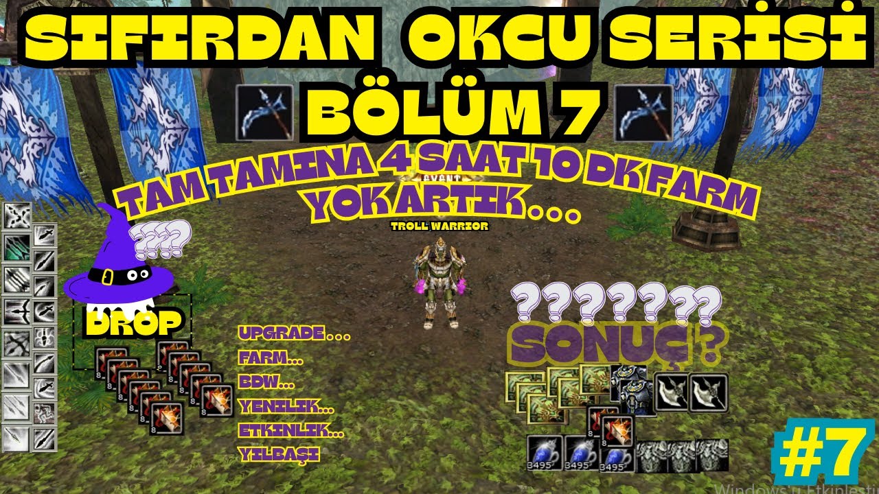 KNIGHT ONLINE FELIS | 0'DAN OK&Ccedil;U SERİSİ #7: 4 SAAT FARM SONUCU! +BASMALI MIYDIM?Yeni Slotlar (Felis)