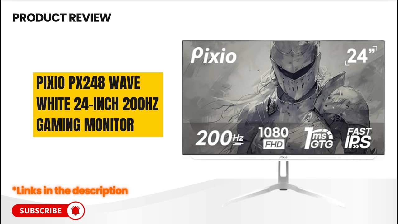 Обзор Pixio PX248 Wave White 🔥 Игровой монитор 200 Гц с быстрой IPS-матрицей 1 мс | Лучший бюджет...