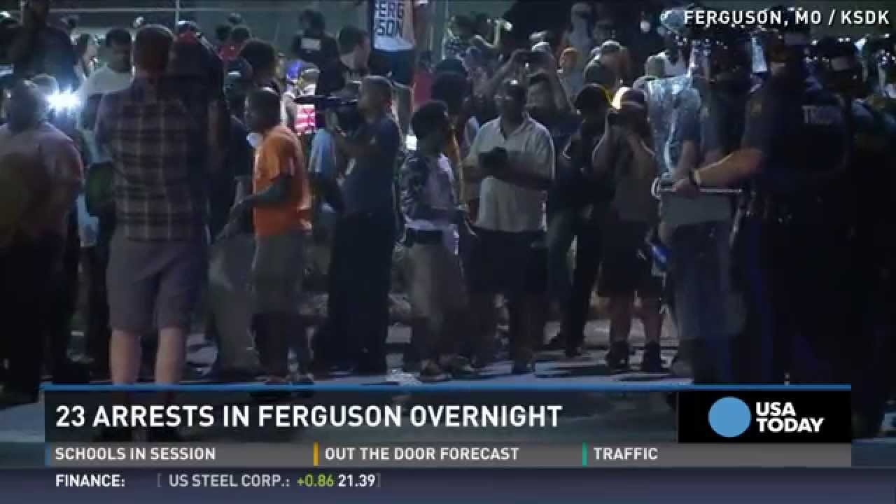 Ferguson protests continue, 23 arrested