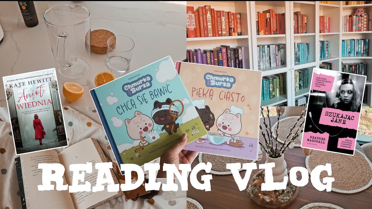 Chmurka i Burza, Szukając Jane, Anioł z Wiednia, moja biblioteczka, zakupy 🐶 🌸 &bull; vlog