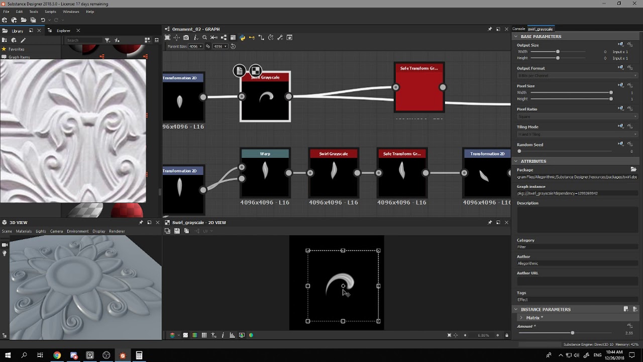 Substance Designer Practice for ornaments.