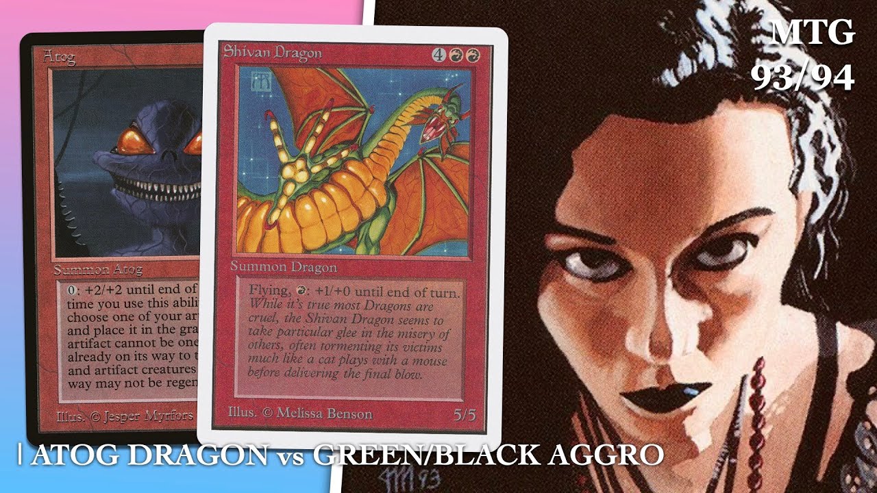 RUW Atog Dragons vs Green/Black Aggro, Ep4 KOT X | Old School Magic #mtg9394 793