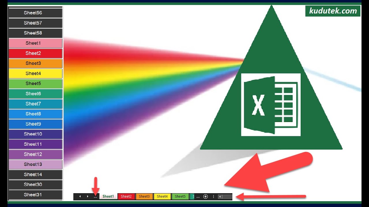 Easy Excel Side Tabs in Color 2023 | xlnavigator.com