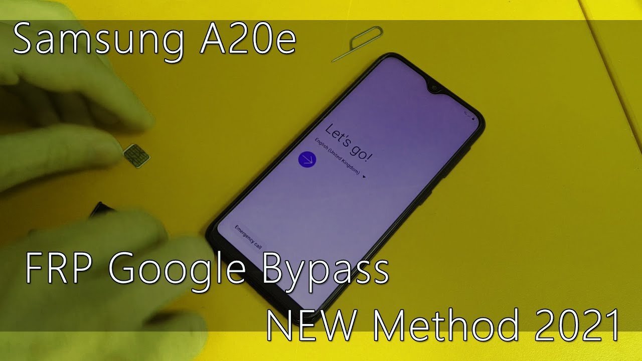 Samsung A20e (A202F) U3 The Latest 2021 Remove FRP Lock Google bypass ANDROID 10 Easy Tutorial