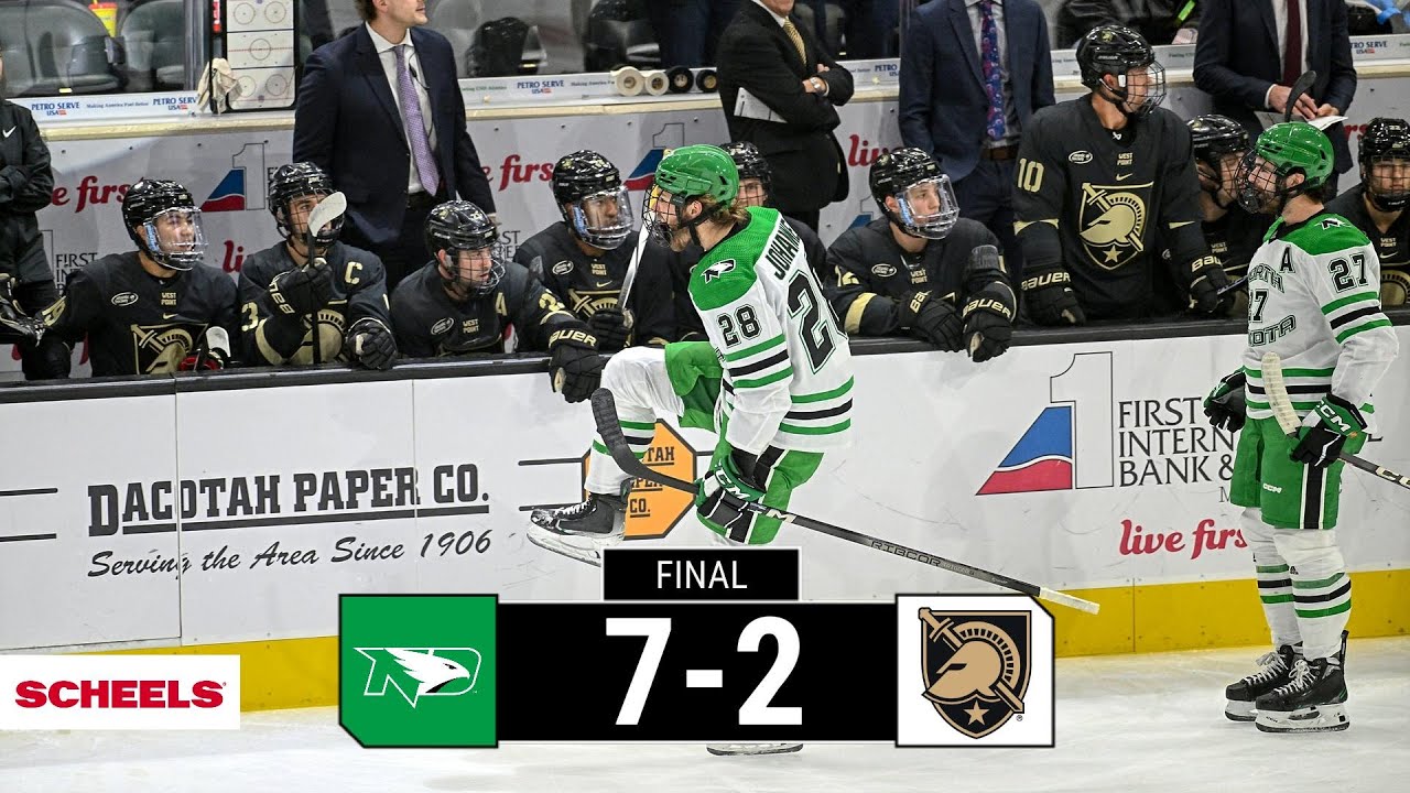 UND Hockey | Highlights vs. Army West Point | 10.13.23
