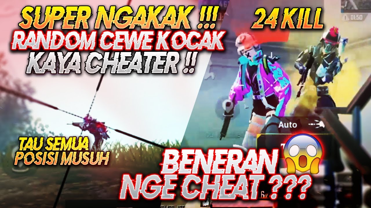 CEWE RANDOM SUPER SUPER KOCAK TAU SEMUA POSISI MUSUH ! BENERAN NGE CHEAT ? Ryan Prakasha PUBG Mobile