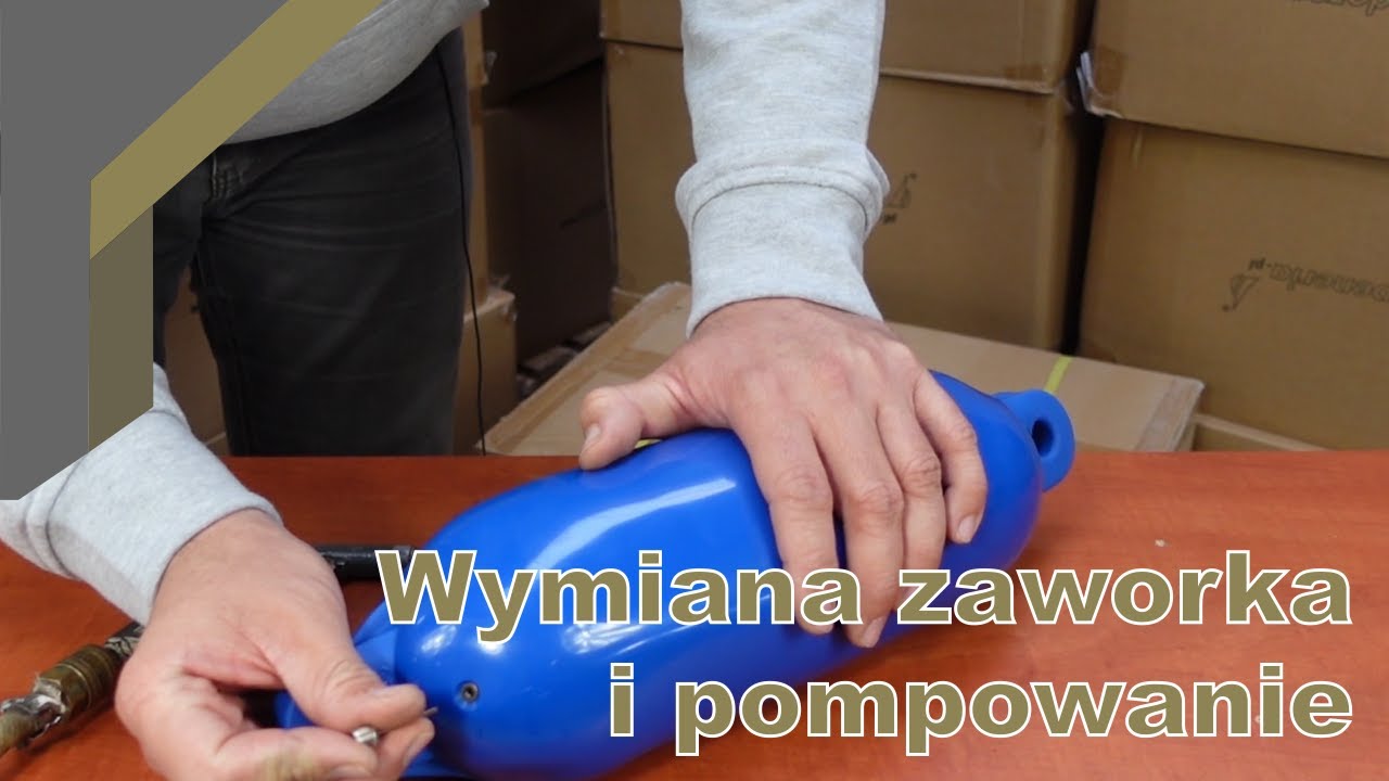 Pompowanie i wymiana zaworka w odbijaczach Dockadd/Majoni
