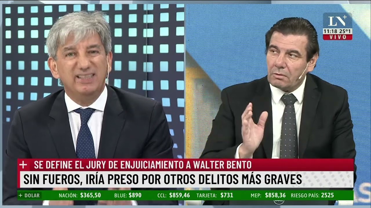 Veredicto en el juicio político al juez Walter Bento; podría quedar detenido si es destituido