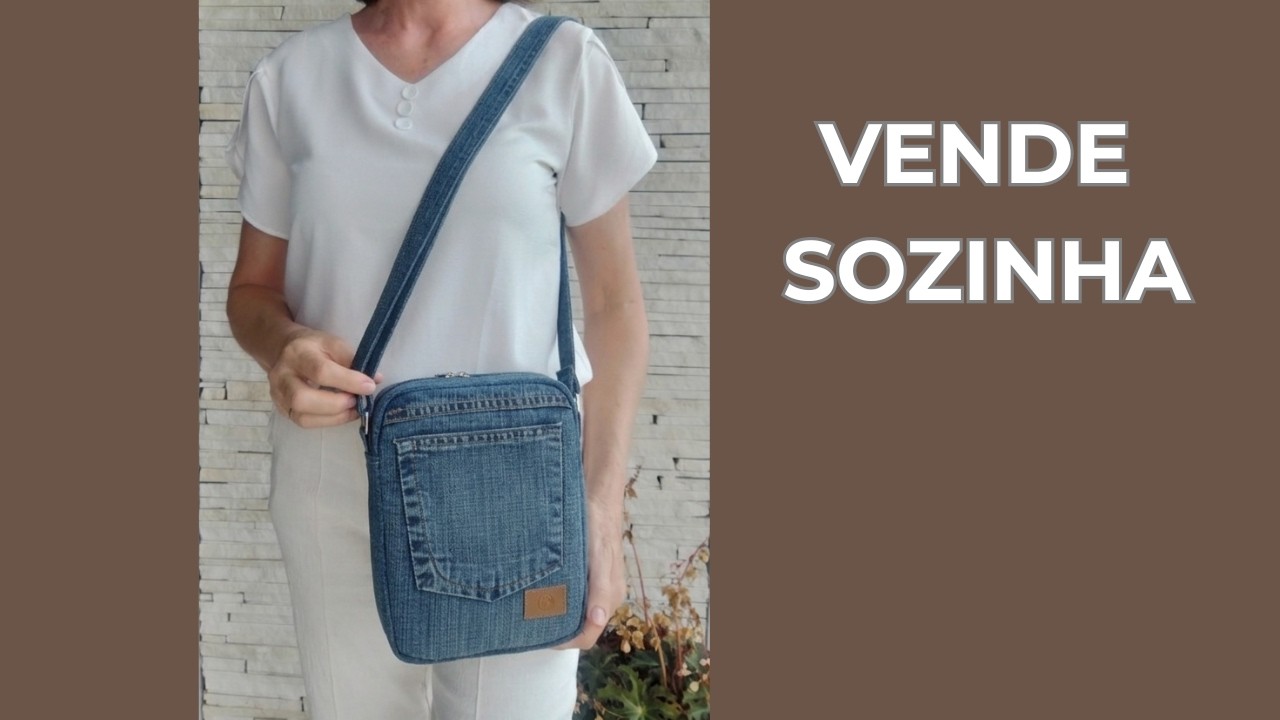 Parte 2 - Shoulder bag com parte da calça - passo a passo