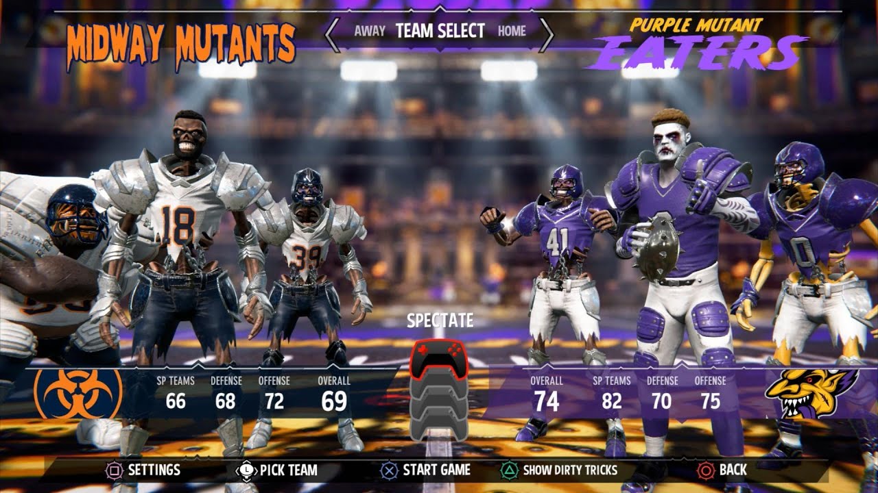 Mutant Football League 2 — Геймплей o4o «Мутанты против Пожирателей»