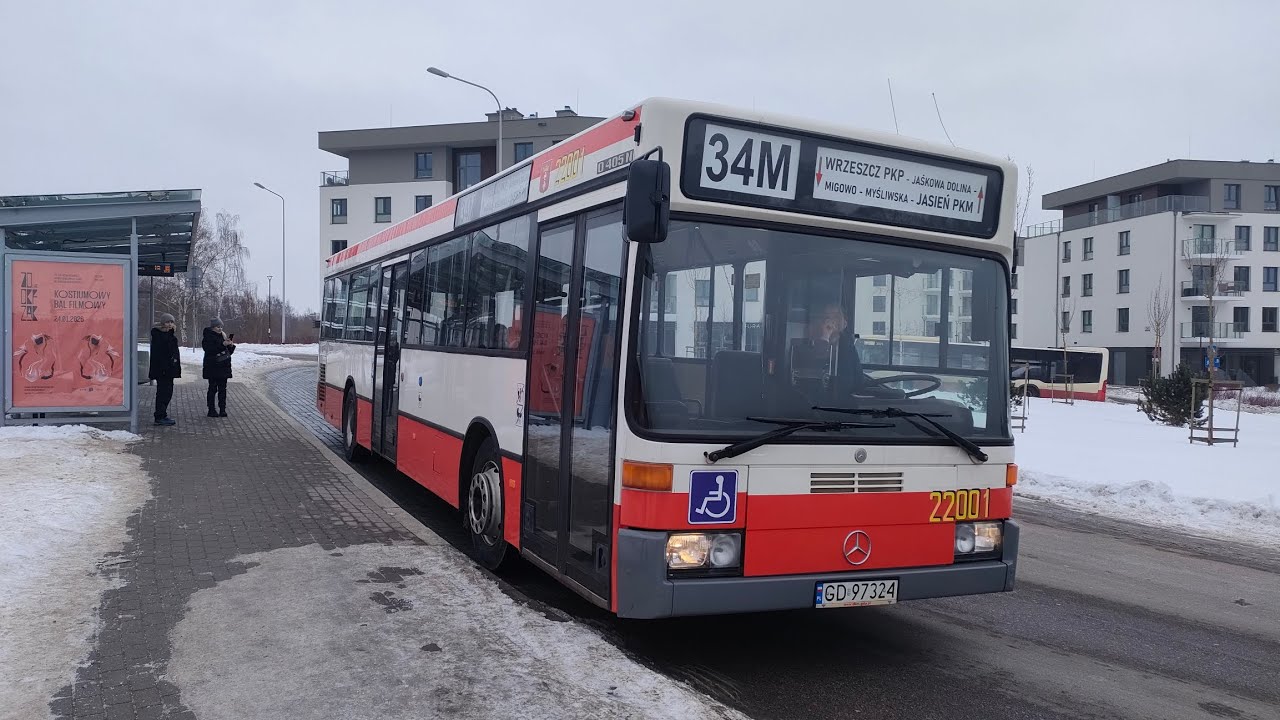 ❗️🎵ZF🎵 Mercedes-Benz O405N #22001 (#2001) (34M - Wrzeszcz PKP) [GAiT]