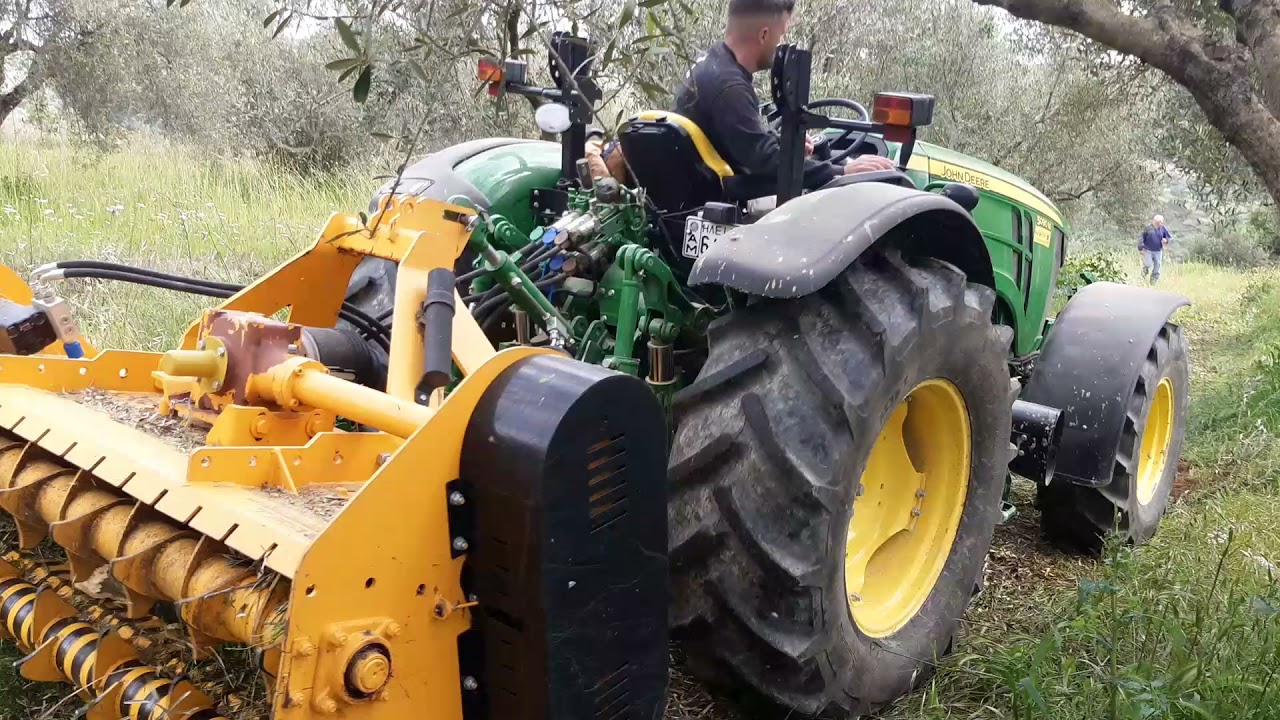 John Deere 5090M! θρυμματιστής κλαδιών!!!