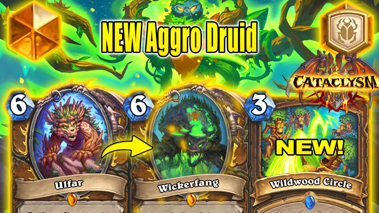 NEW Aggro Token Druid Deck To Craft With Over 81% Winrate At CATACLYSM | Hearthstone